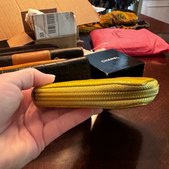 Chanel Yellow Leather Wallet - Picture 6 of 14